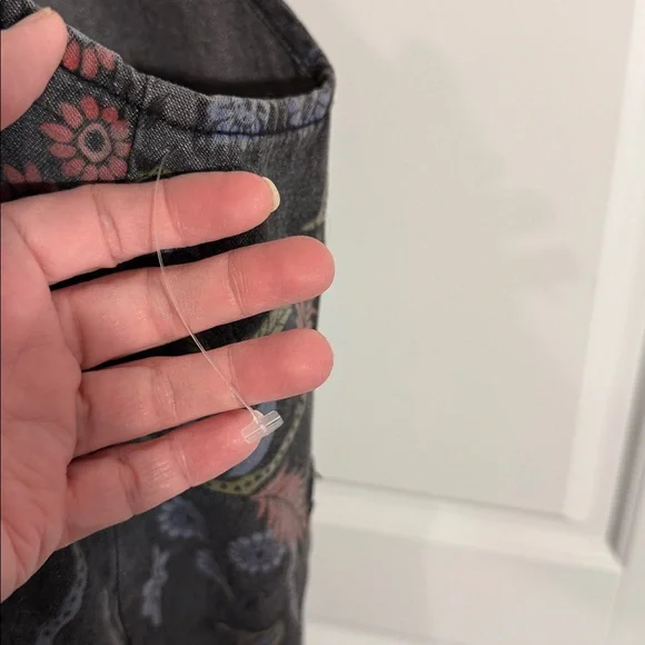 Easel High Hopes Slouchy Denim Overalls medium NWOT - Picture 6 of 9